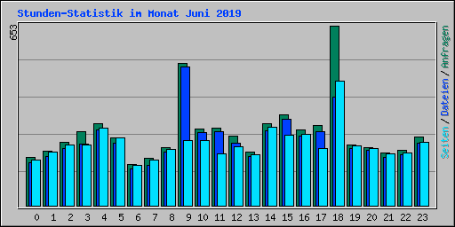Stunden-Statistik im Monat Juni 2019