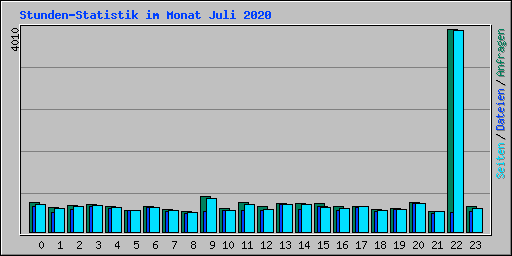 Stunden-Statistik im Monat Juli 2020
