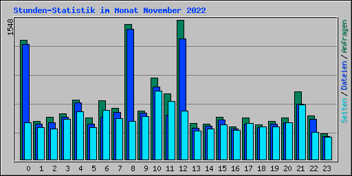 Stunden-Statistik im Monat November 2022
