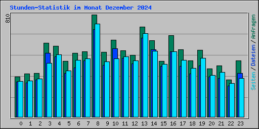 Stunden-Statistik im Monat Dezember 2024